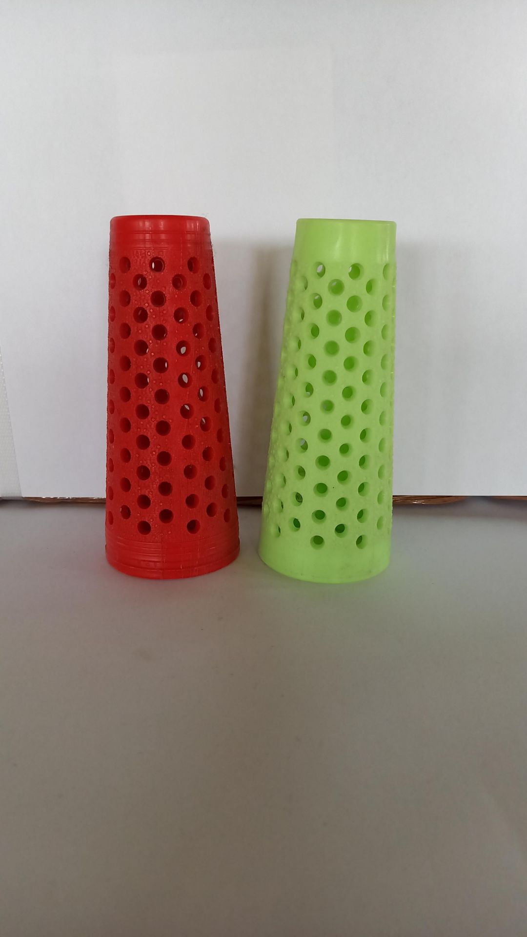 Tub and 2 boxes of 5" Traverse perforated Plastic cones 2.5" base to 1.5" - Image 2 of 2