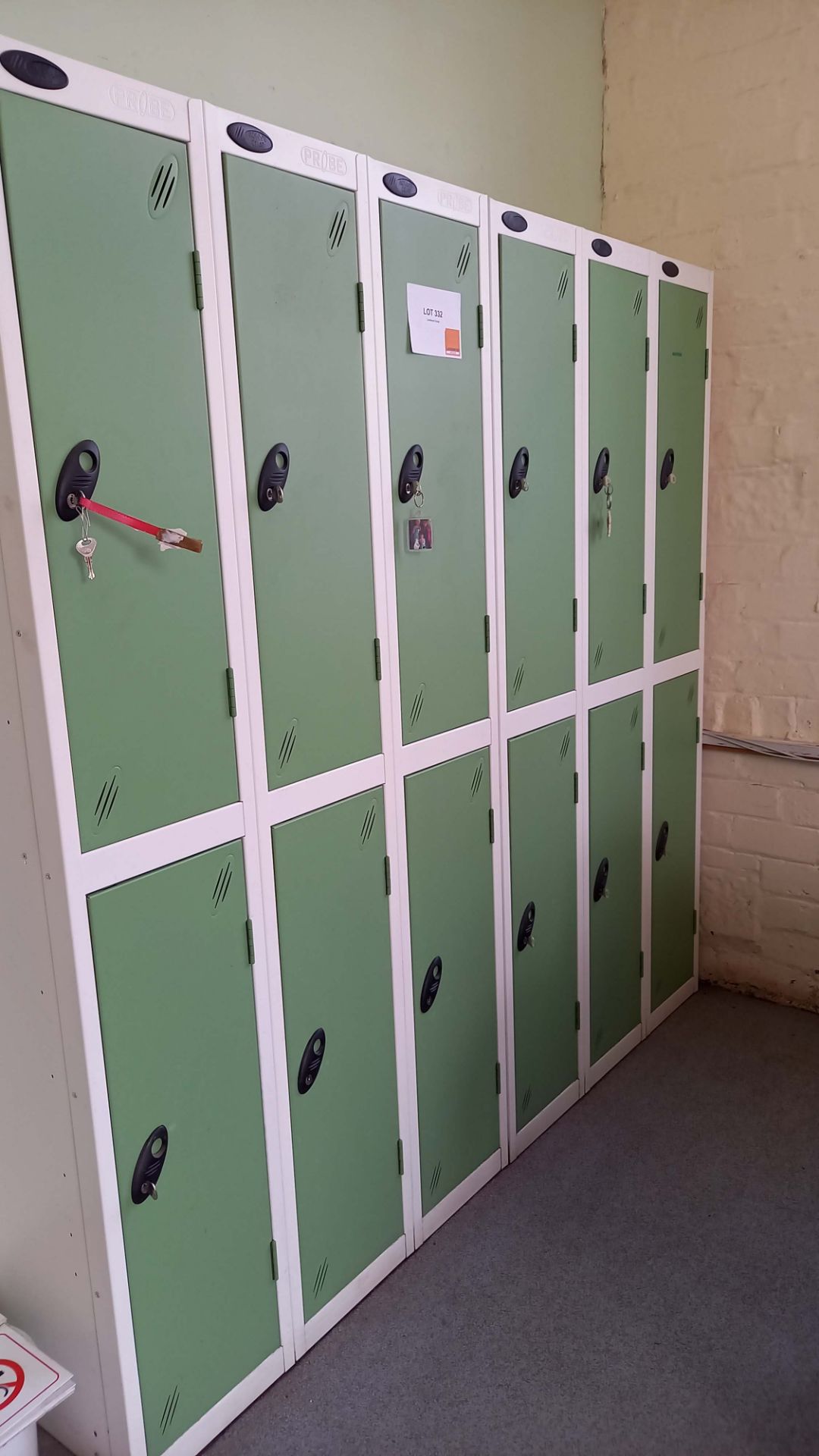 Set of 12 Personnel lockers - Image 2 of 2