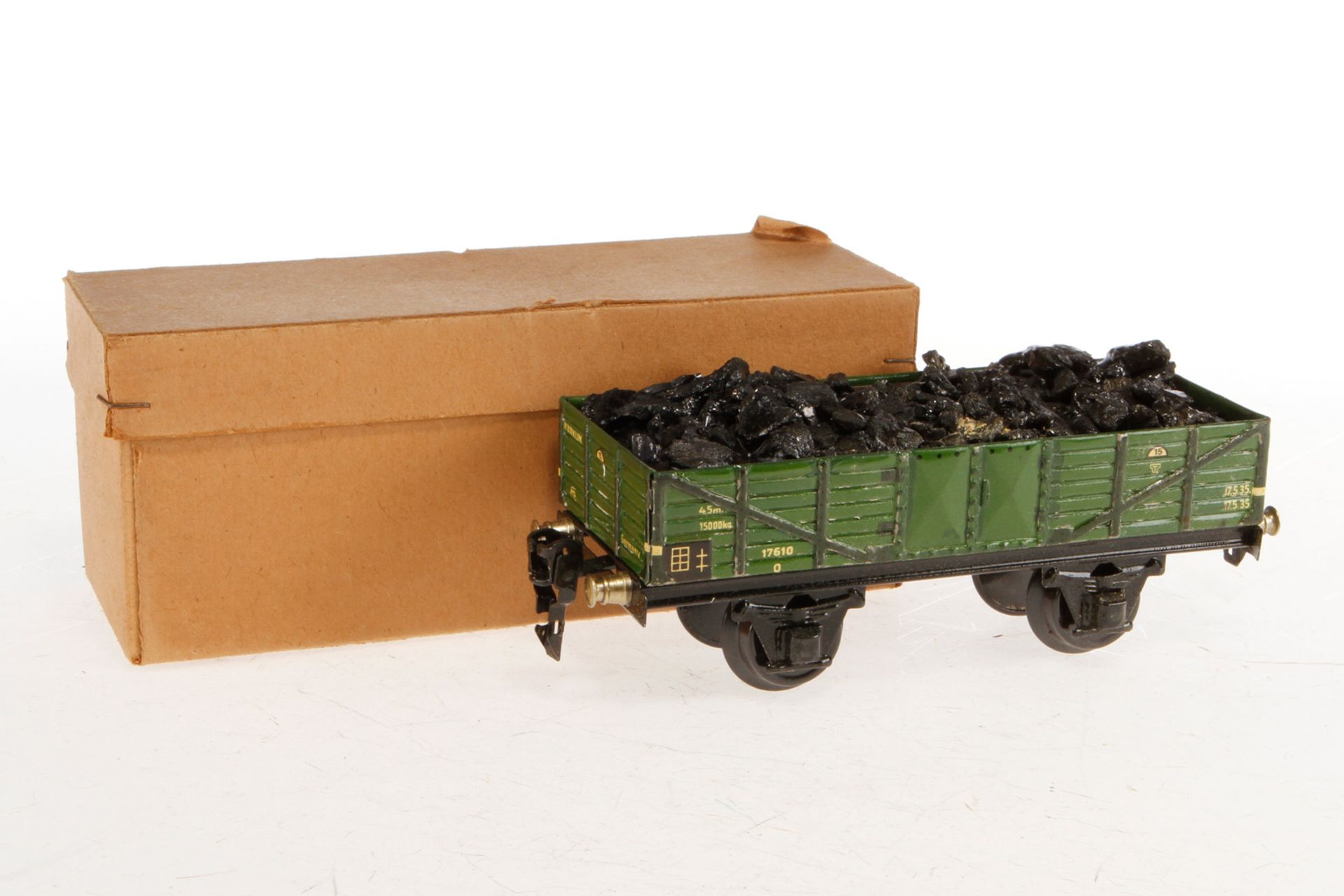 Märklin Hochbordwagen 1762, S 0, CL, mit Kohlenladung, OK, Z 2