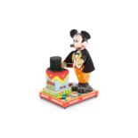 Marx Mickey Mouse Automat als Zauberer, Japan, batteriebetrieben, L 17, Z 2