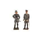 2 Lineol Figuren, LW-Offizier und Göring, H 7,5, Z 1-2