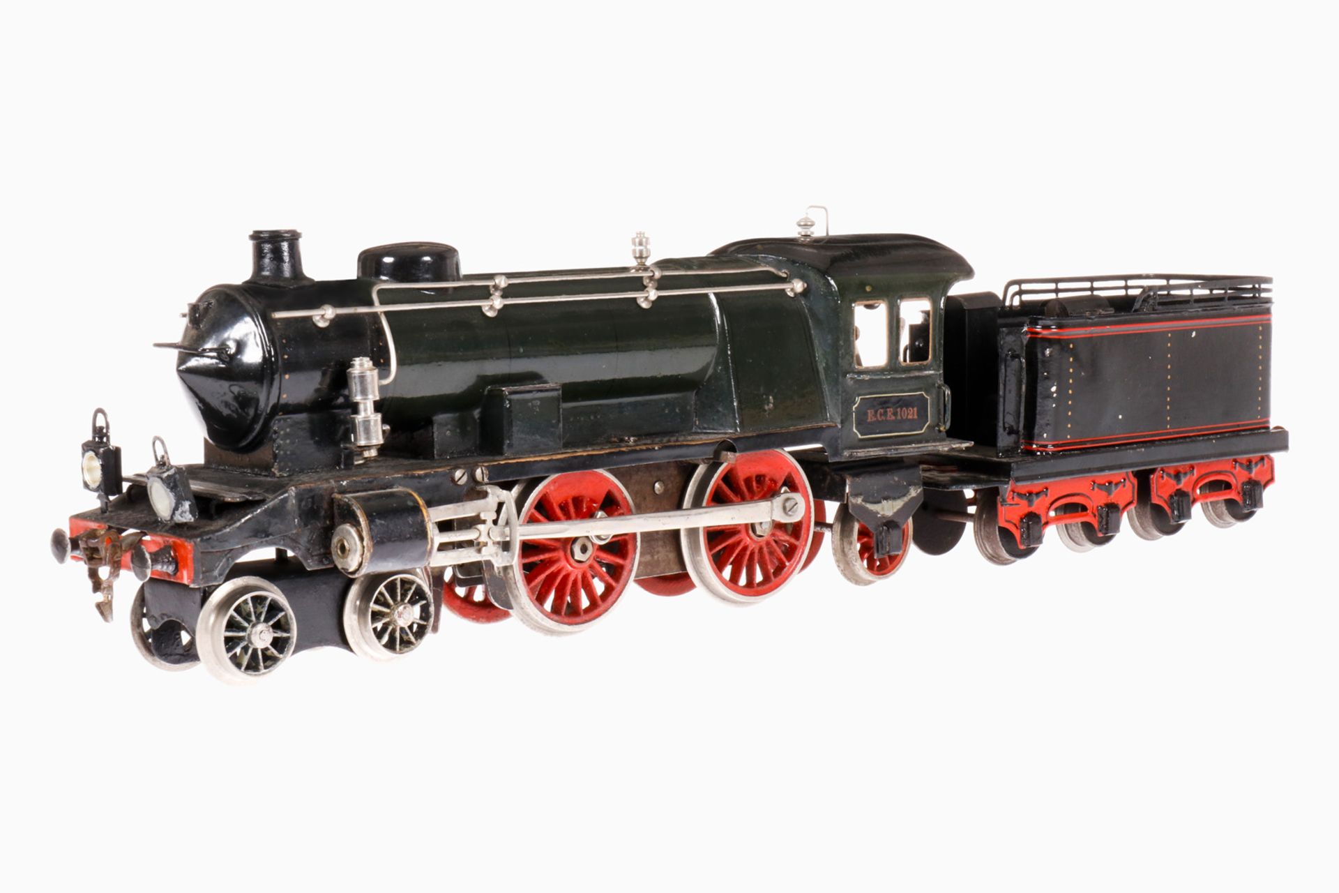 Märklin 2-B-1 Dampflok ECE1021, mit 4A-Tender, S 1, grau, HL, spitzes Führerhausdach,