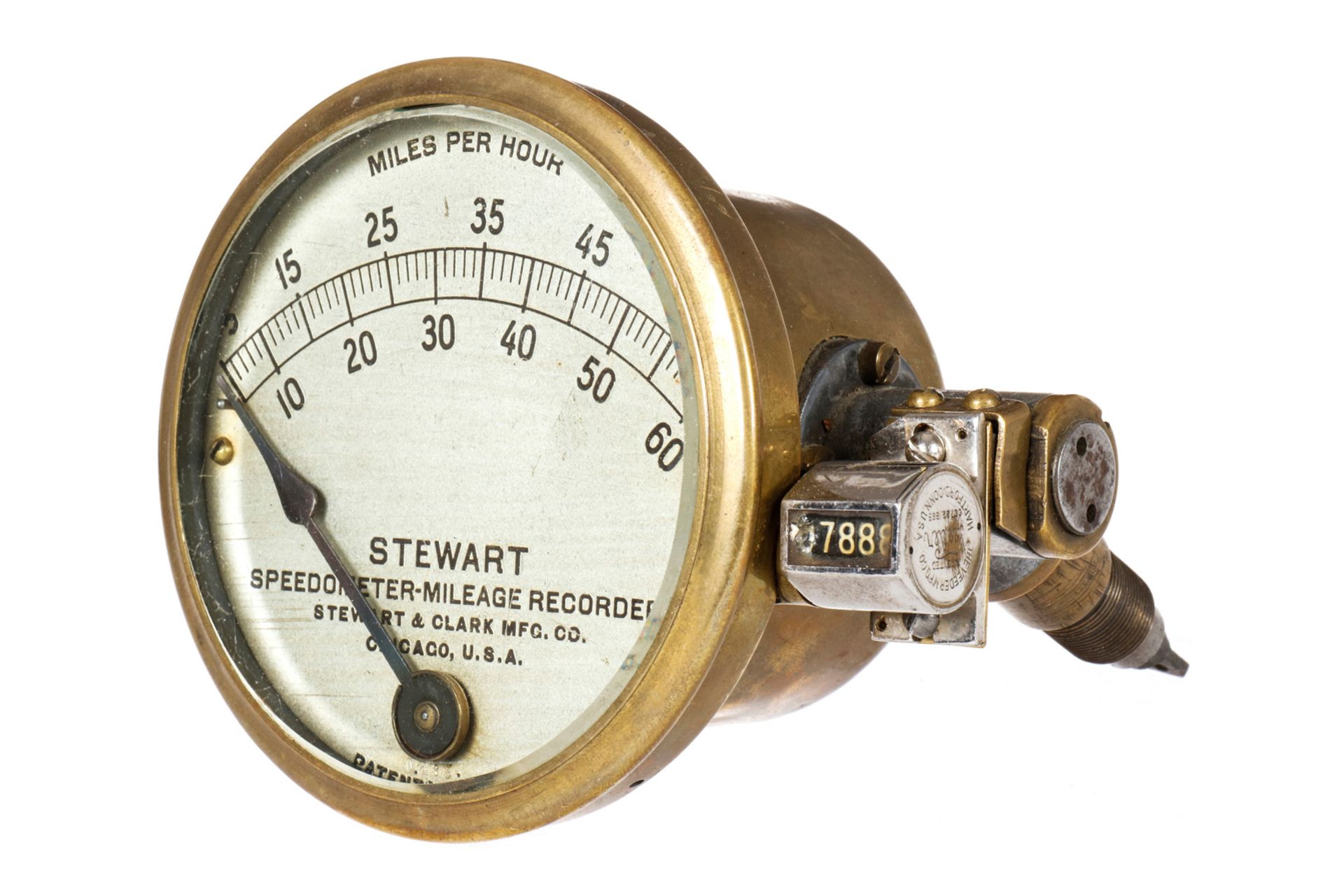 Steward Speedometer-Mileage Recorder, USA, 30er Jahre, D 10,5