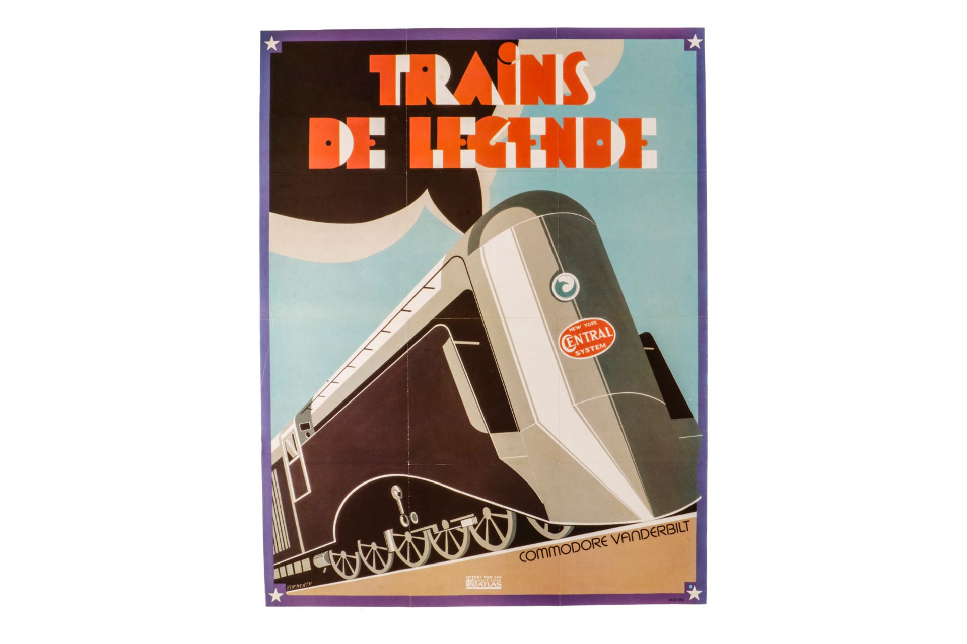Replika Plakat Trains de Legende, Edition Atlas, Nr. 3403083, 50 x 65