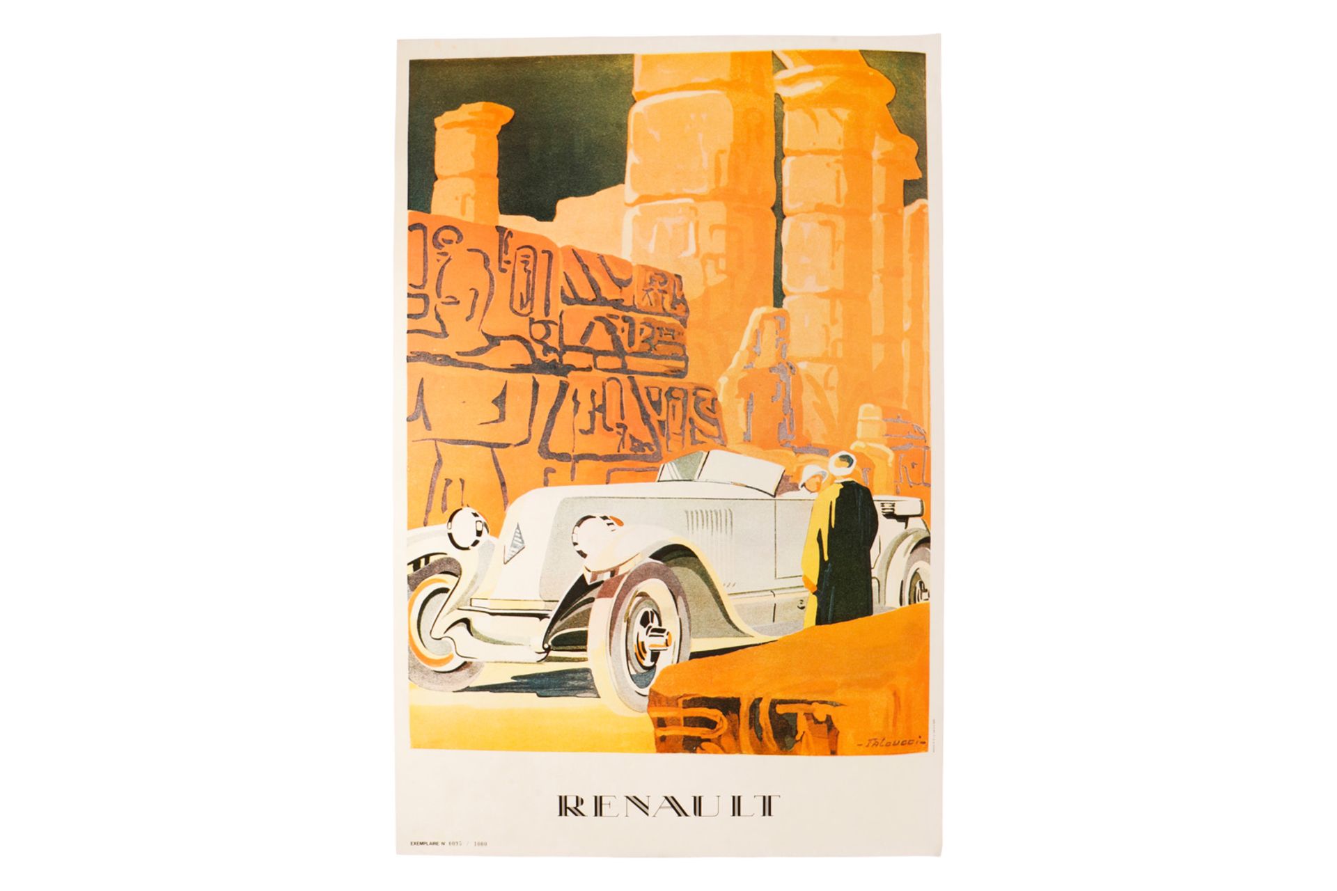Mappe mit 6 limitierten Reproduktionen von Renault-Plakaten, Falcucci, Exemplar-Nr. 95/1000, Edition - Image 2 of 7