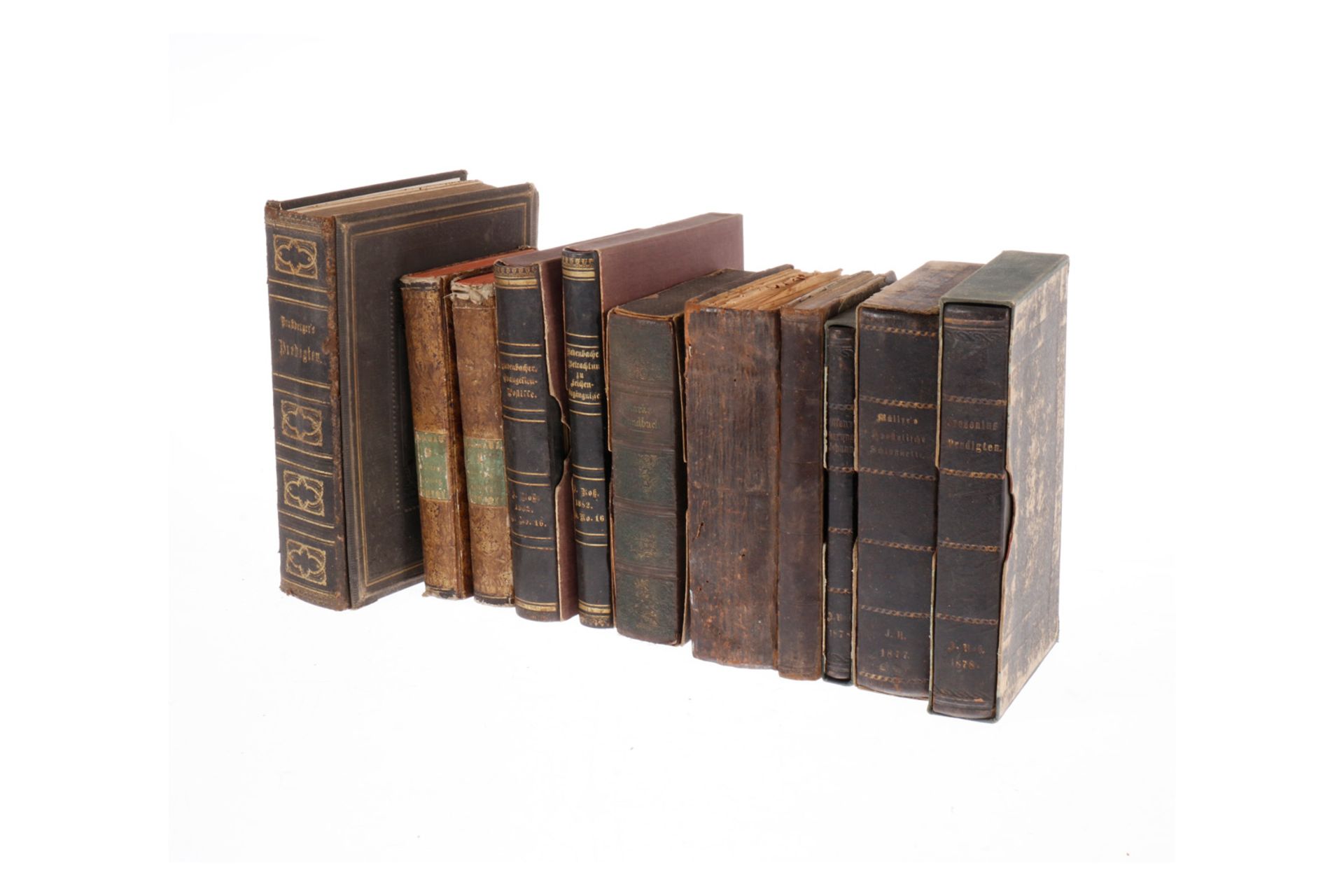Konv. 11 versch. Predigtbücher zwischen 1830 und 1878