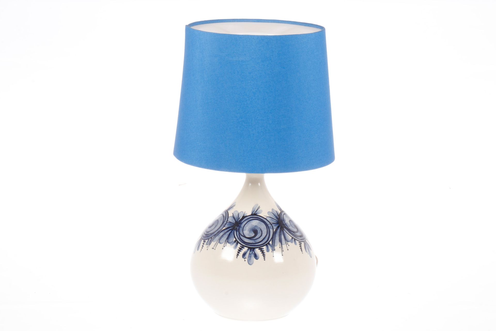 Rosenthal Tischlampe Studio Linie mit blauem Schirm, H 50