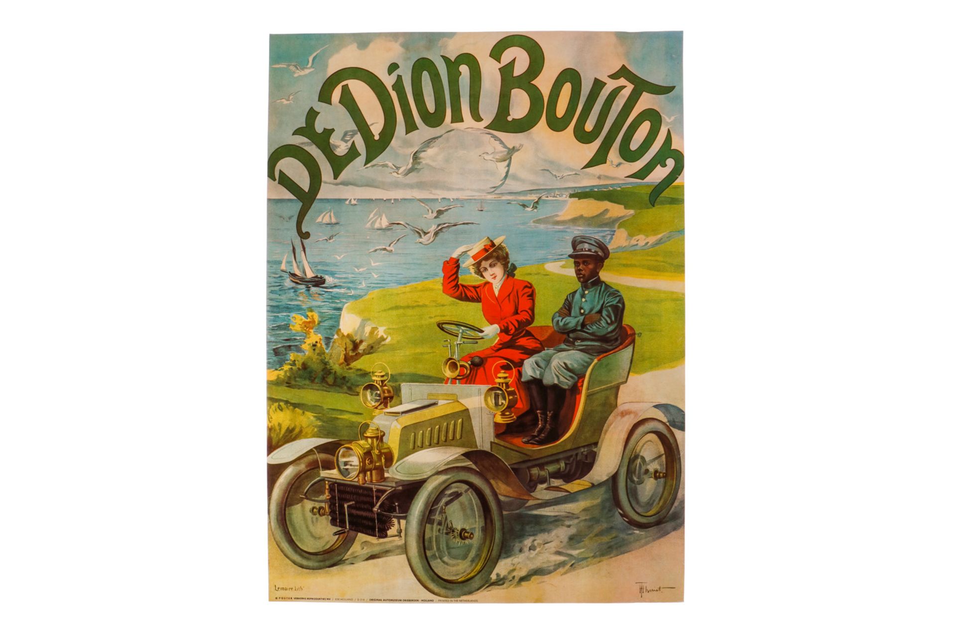 Replika Plakat Dedion Bouton, Holland/Automuseum D 218, 60er Jahre, 50 x 69