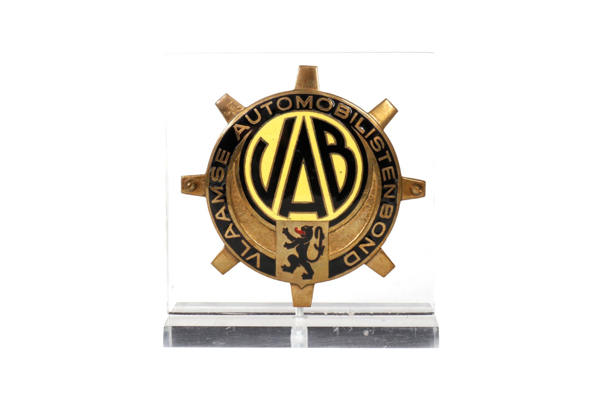 Badge ”Vlaamse Automobilistenbond”, Belgien, emailliert