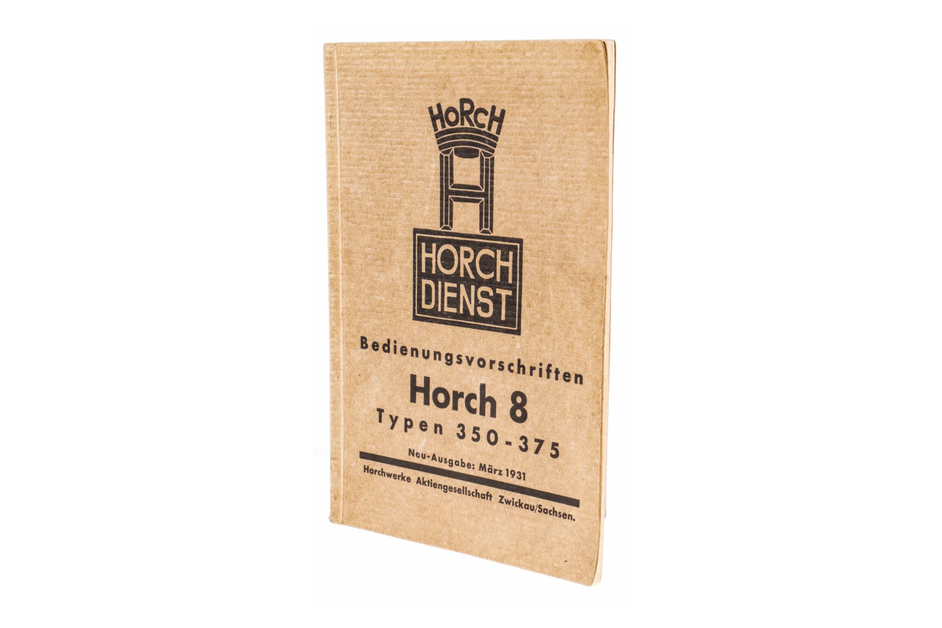 Heft mit Bedienungsvorschriften von Horch 8, Typen 350 - 375, 1931