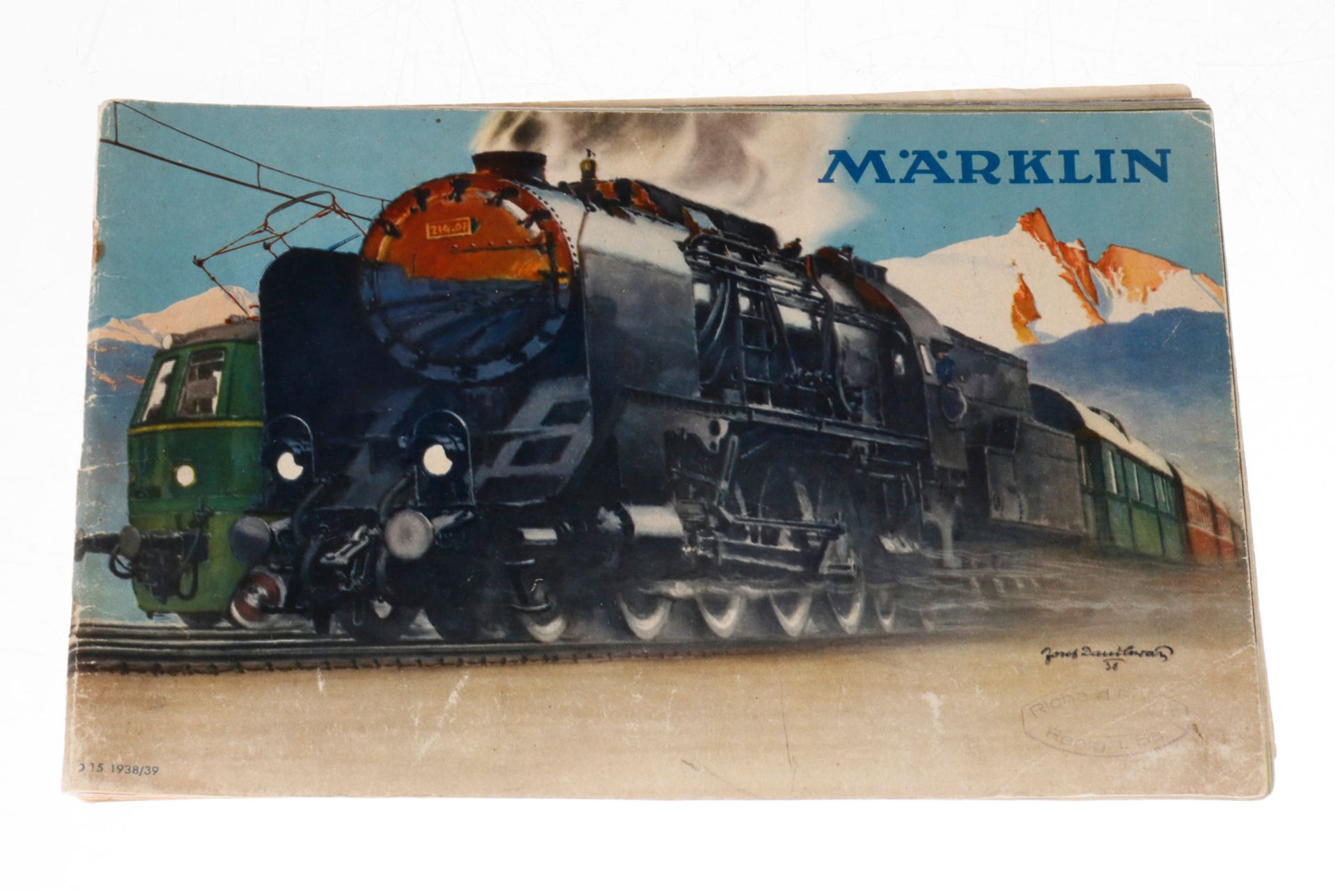 Märklin Katalog D 15 1938/39, 64 Seiten, Gebrauchsspuren, Z 3