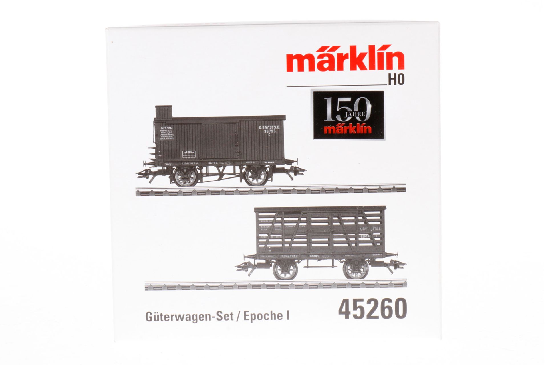 Märklin Güterwagen-Set 45260, S H0, 2-teilig, Gebrauchsspuren, OK, Z 3