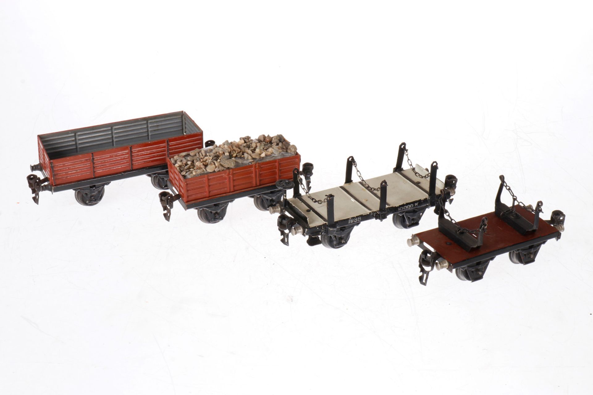 4 Märklin Güterwagen, S 0, HL, L 11 bis 16,5, Z 4