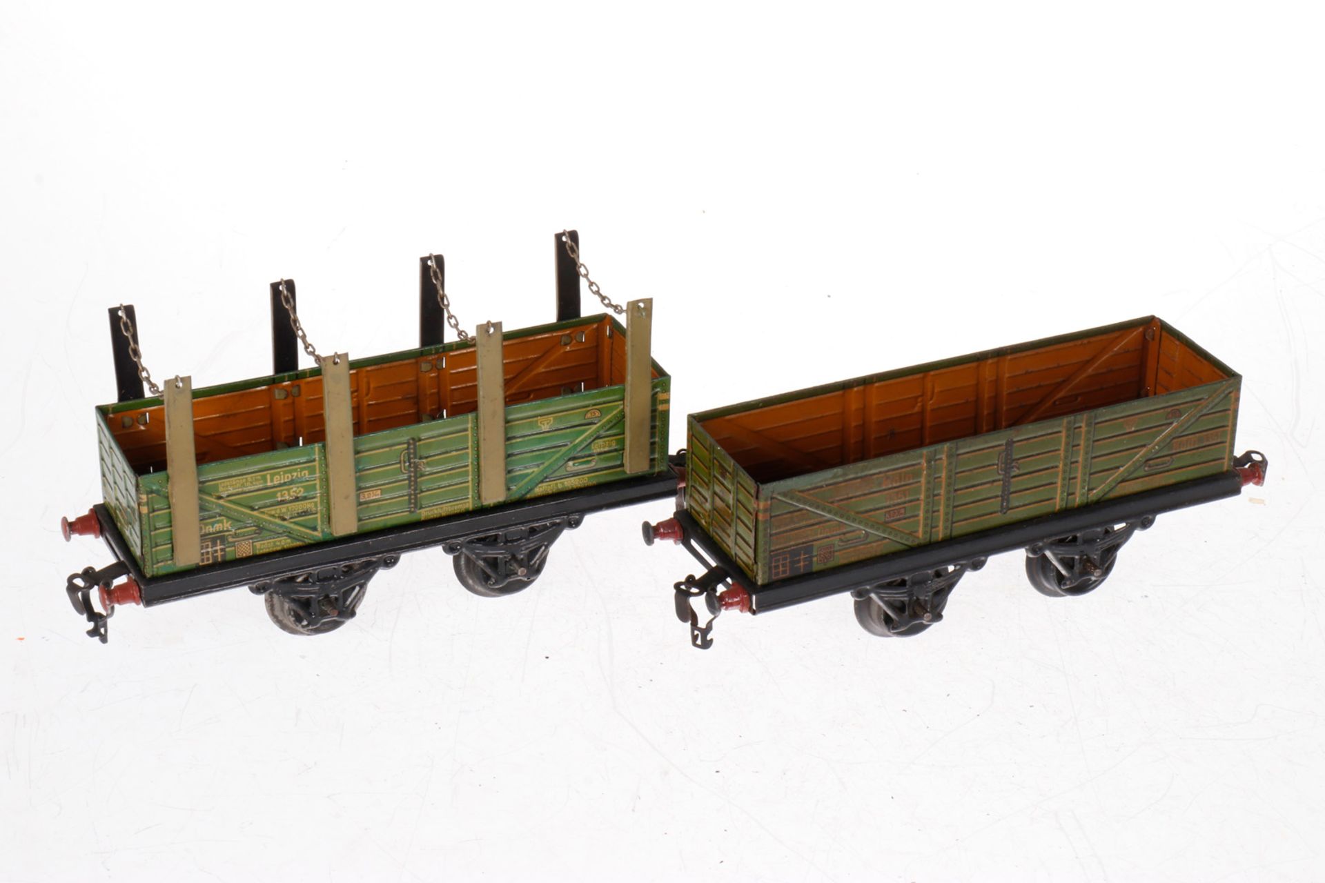 2 Kraus/Fandor Güterwagen, S 1, CL, L 21,5, Z 4