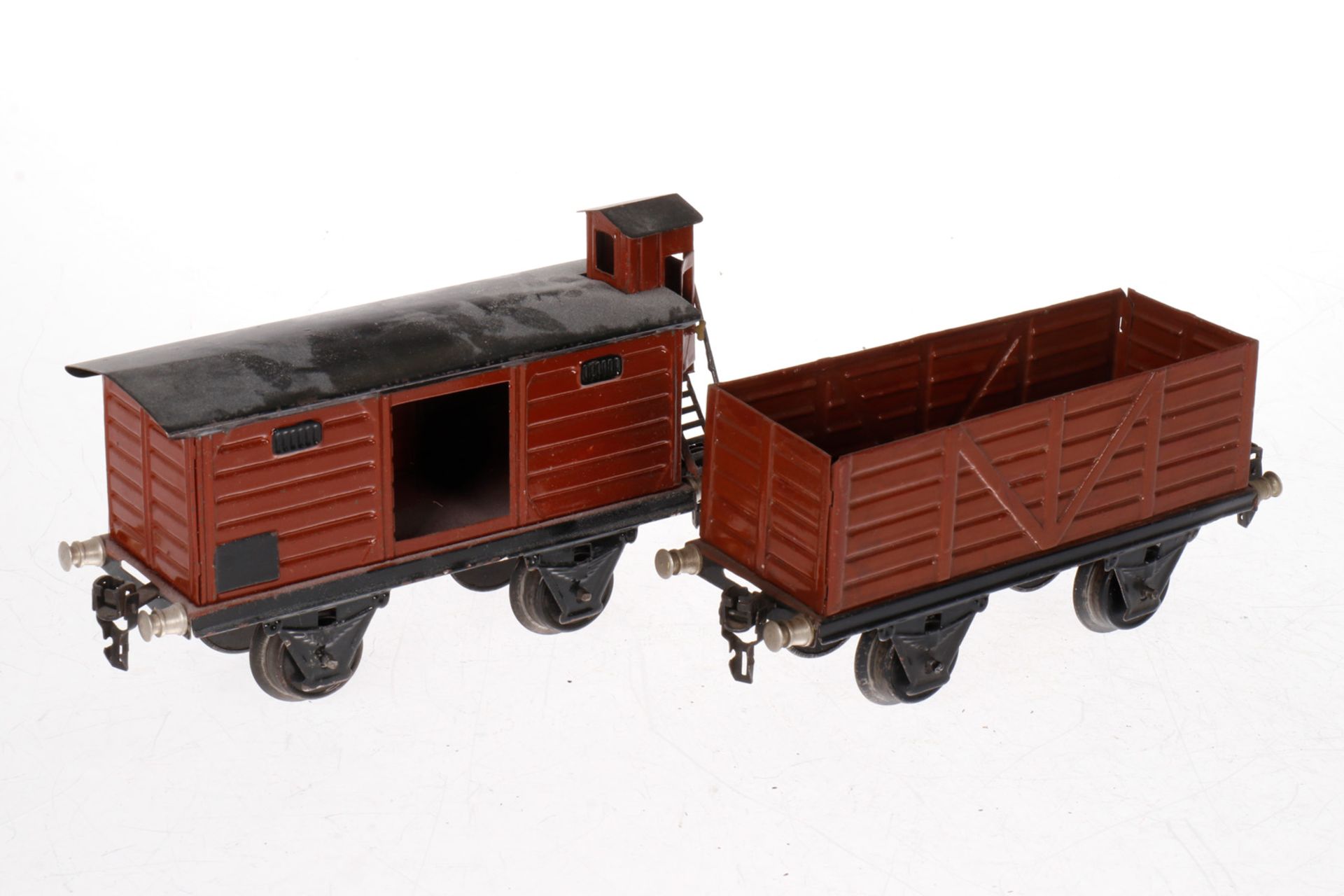 2 Märklin Güterwagen, S 1, HL, L 19,5, Z 4