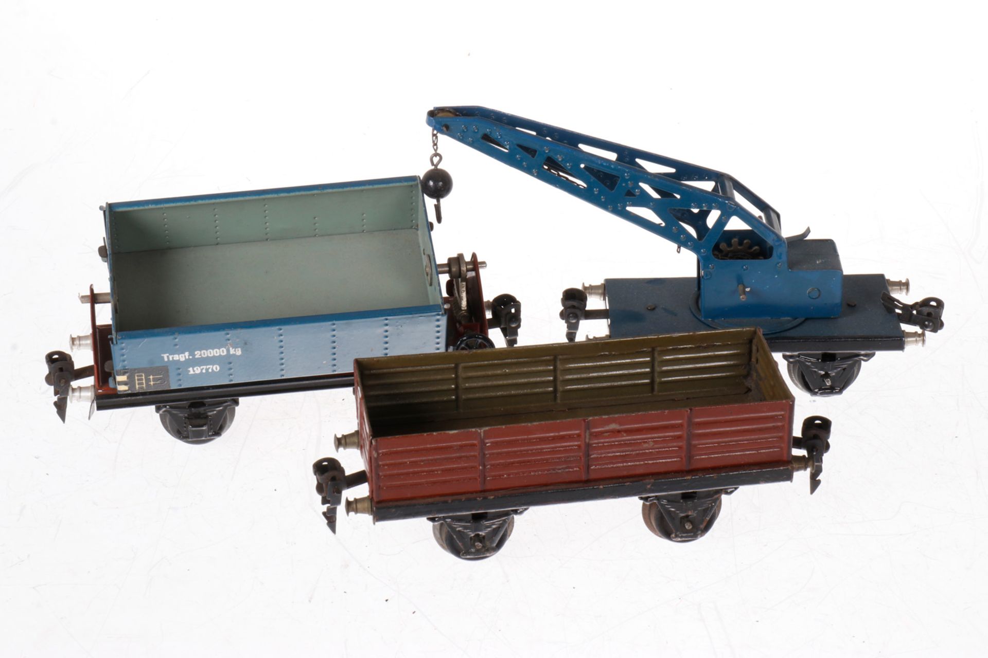 3 Märklin Güterwagen, S 0, HL, L 13 und 16,5, Z 4