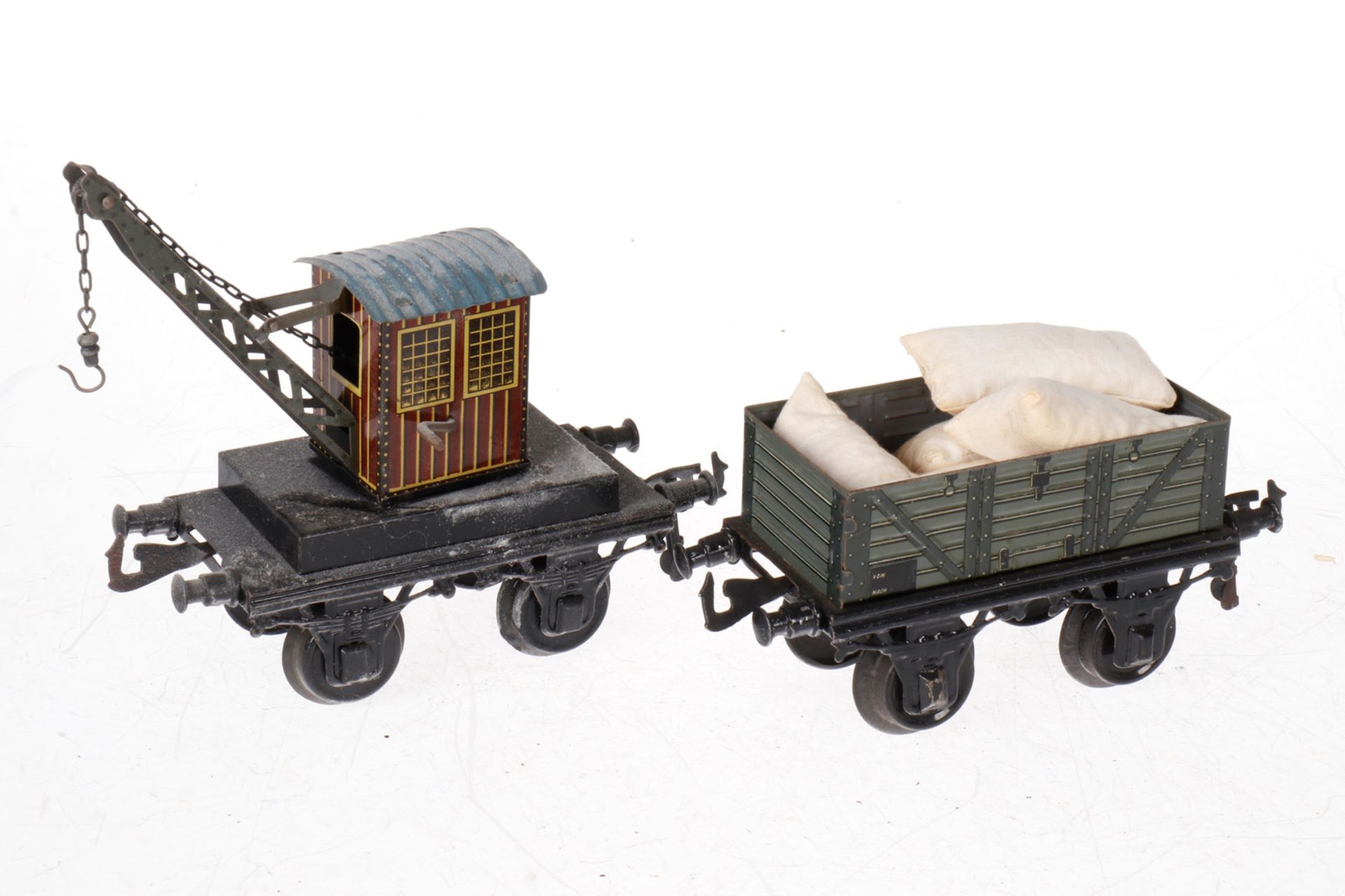 2 Bing Güterwagen, S 1, CL, L 15, Z 4