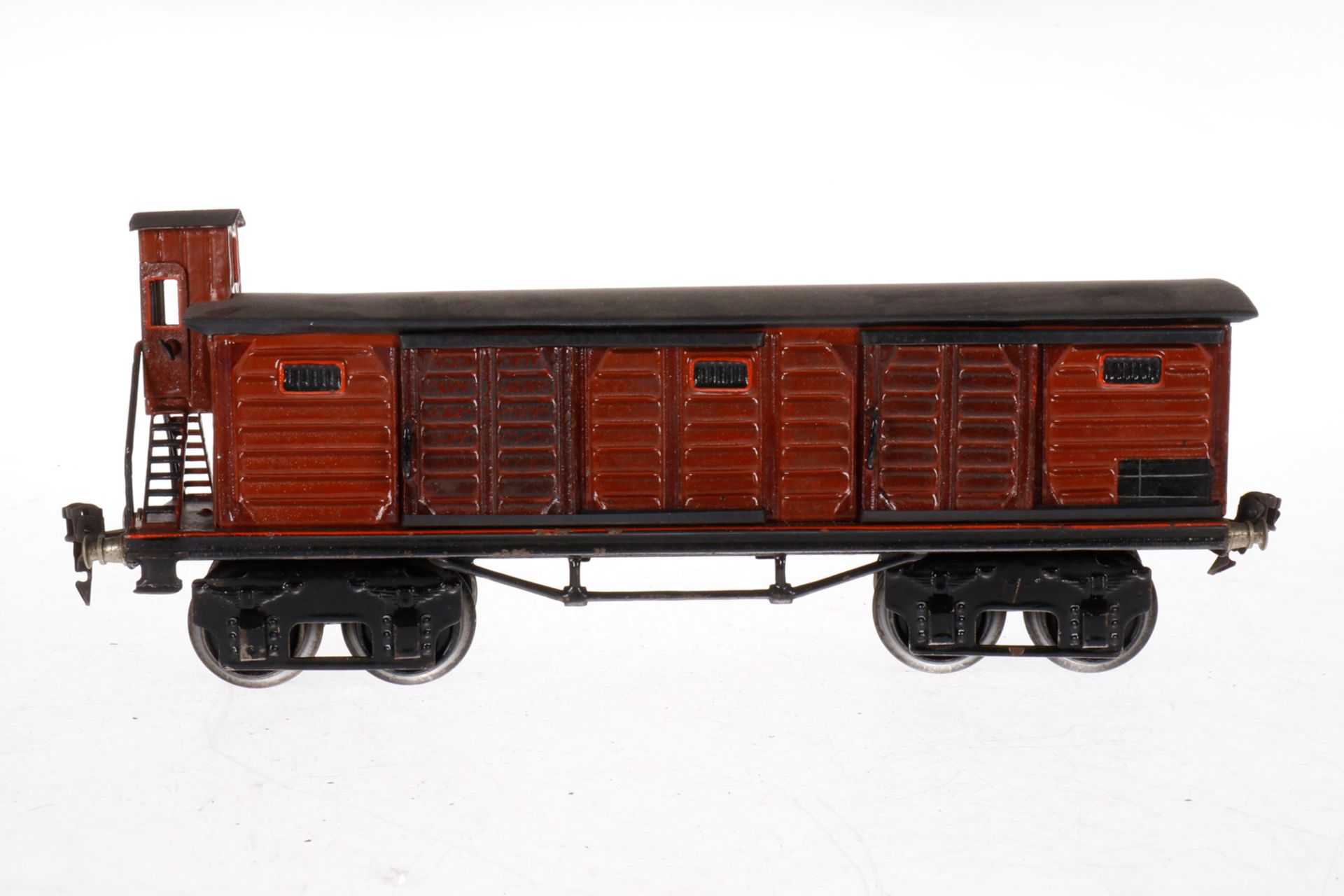 Märklin gedeckter Güterwagen 1956, S 1, HL, mit BRHh und 4 ST, Dächer rest., L 31,5, Z 4