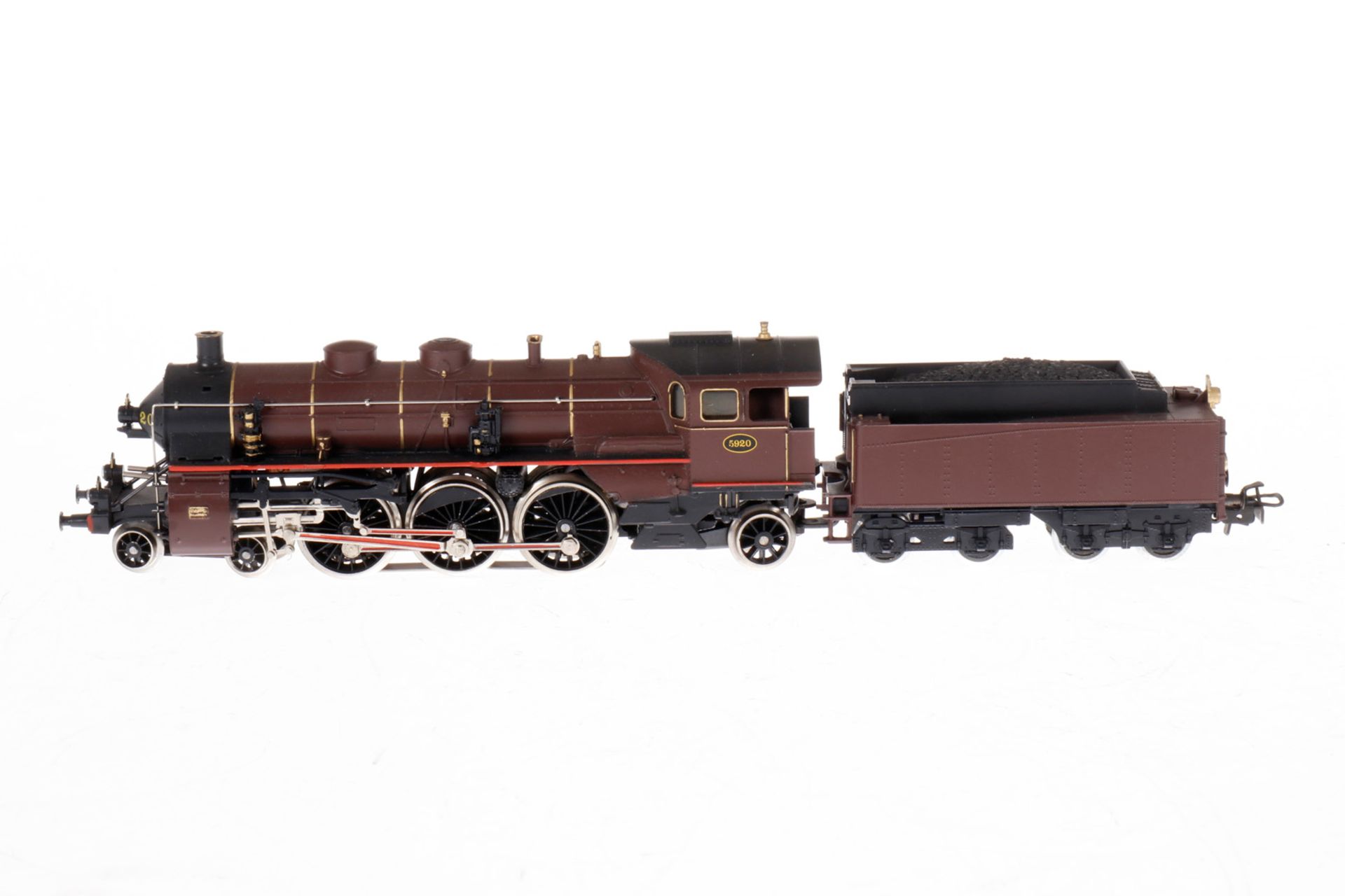 Märklin 2-C-1 Schlepptenderlok ”5920” 3111, S H0, rotbraun/schwarz, Gebrauchsspuren, OK, Z 3