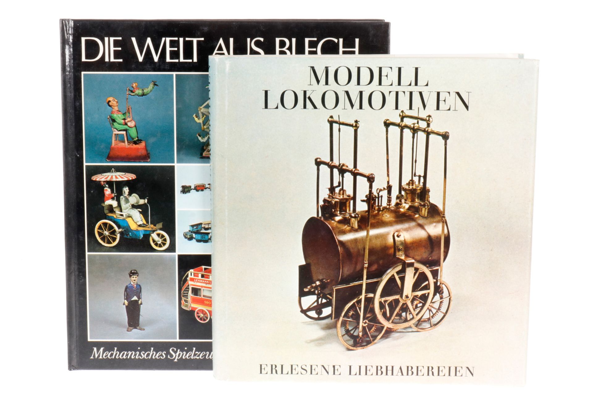 2 Bücher ”Die Welt aus Blech” und ”Modell Lokomotiven”, Gebrauchsspuren