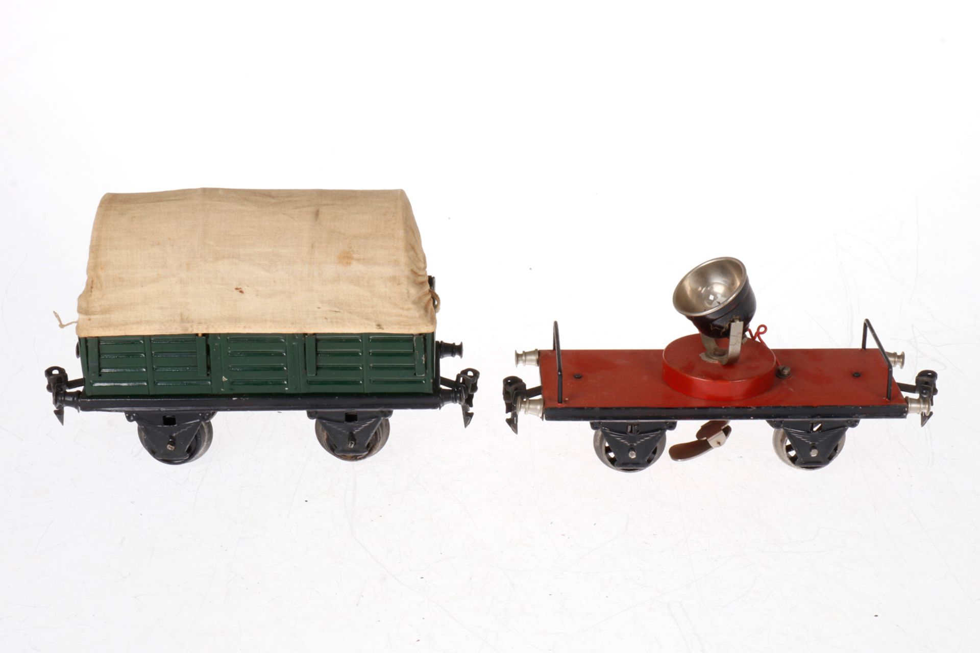 2 Märklin Güterwagen, S 1, HL, L 19,5, Z 4