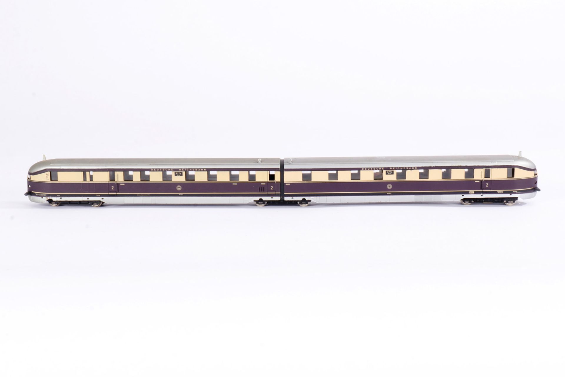 SMF Triebwagen ”877” 351, S H0, creme/violett, Z 3