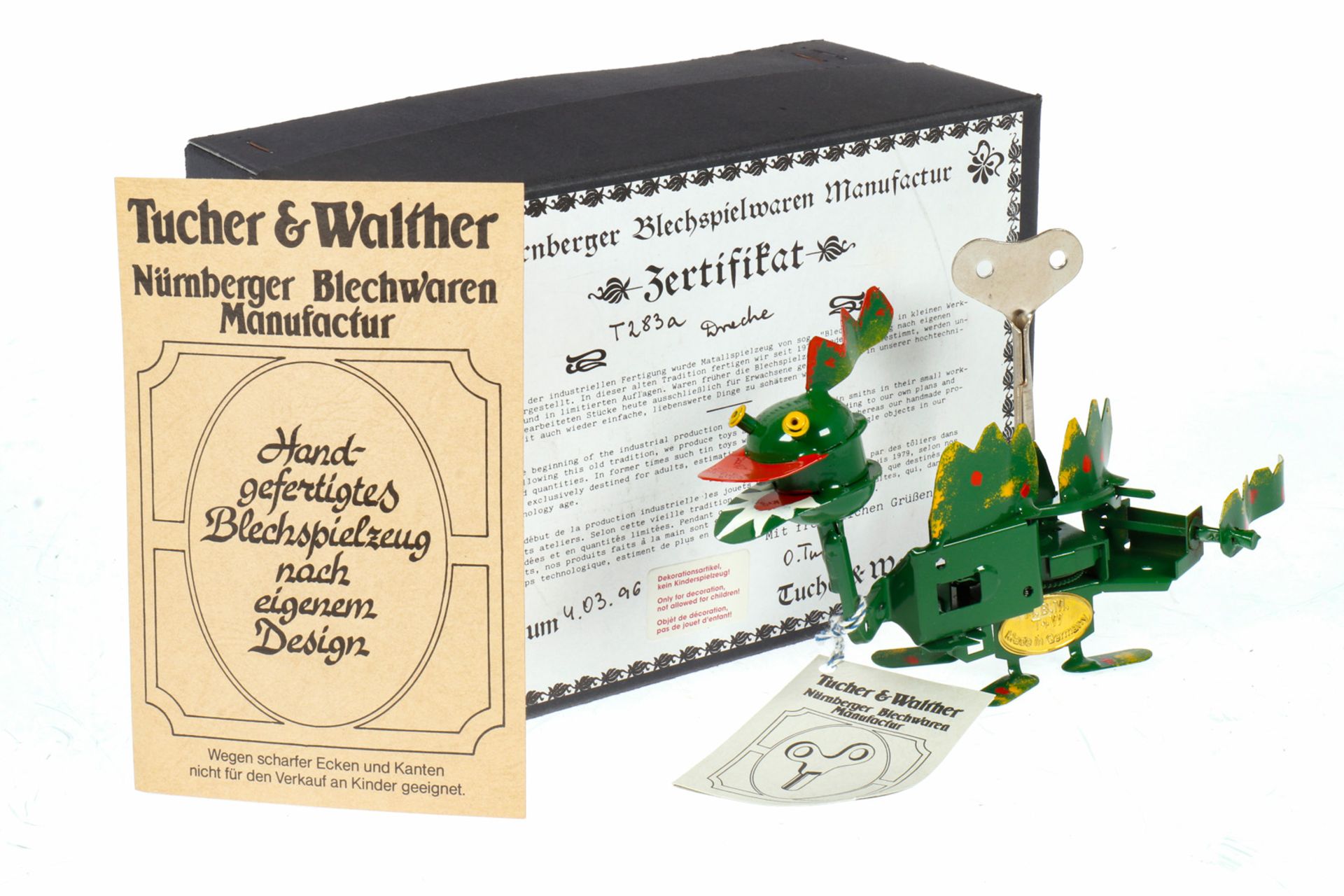 Tucher &amp; Walther laufender Drache Nr. 283A, intakt, im OK, neu, L 18