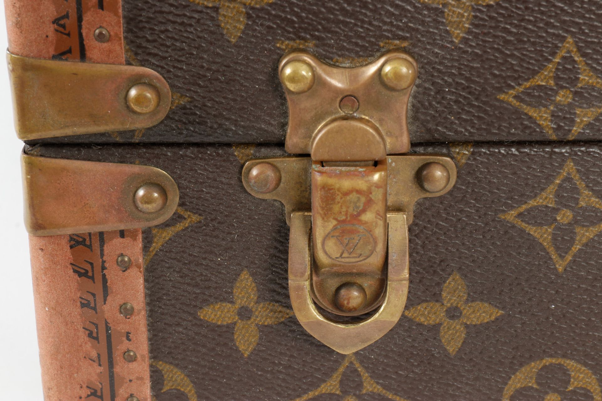 Louis Vuitton Aktenkoffer, Made in France, Nr. ”1019490”, auf Schloss ”209190”, Messingbeschläge, - Image 4 of 7