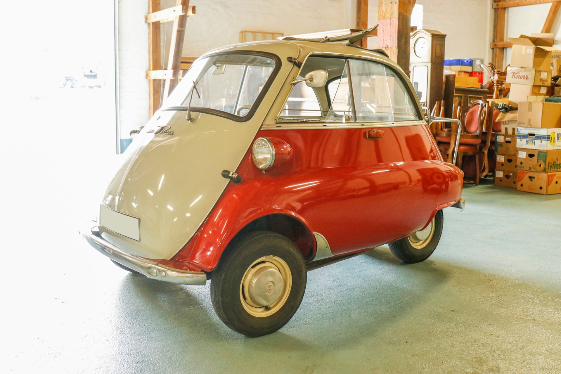 Oldtimer Kleinwagen BMW Isetta 250 464388 PS 12 / 5800, ccm 245, 2 Sitzplätze, 01.07.1960, Faltdach, - Bild 15 aus 21