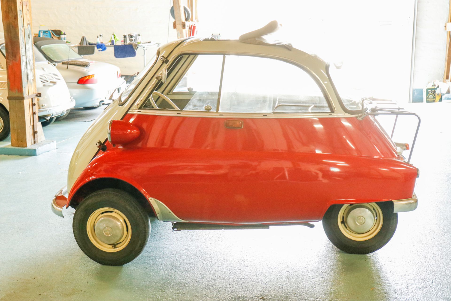 Oldtimer Kleinwagen BMW Isetta 250 464388 PS 12 / 5800, ccm 245, 2 Sitzplätze, 01.07.1960, Faltdach, - Bild 16 aus 21