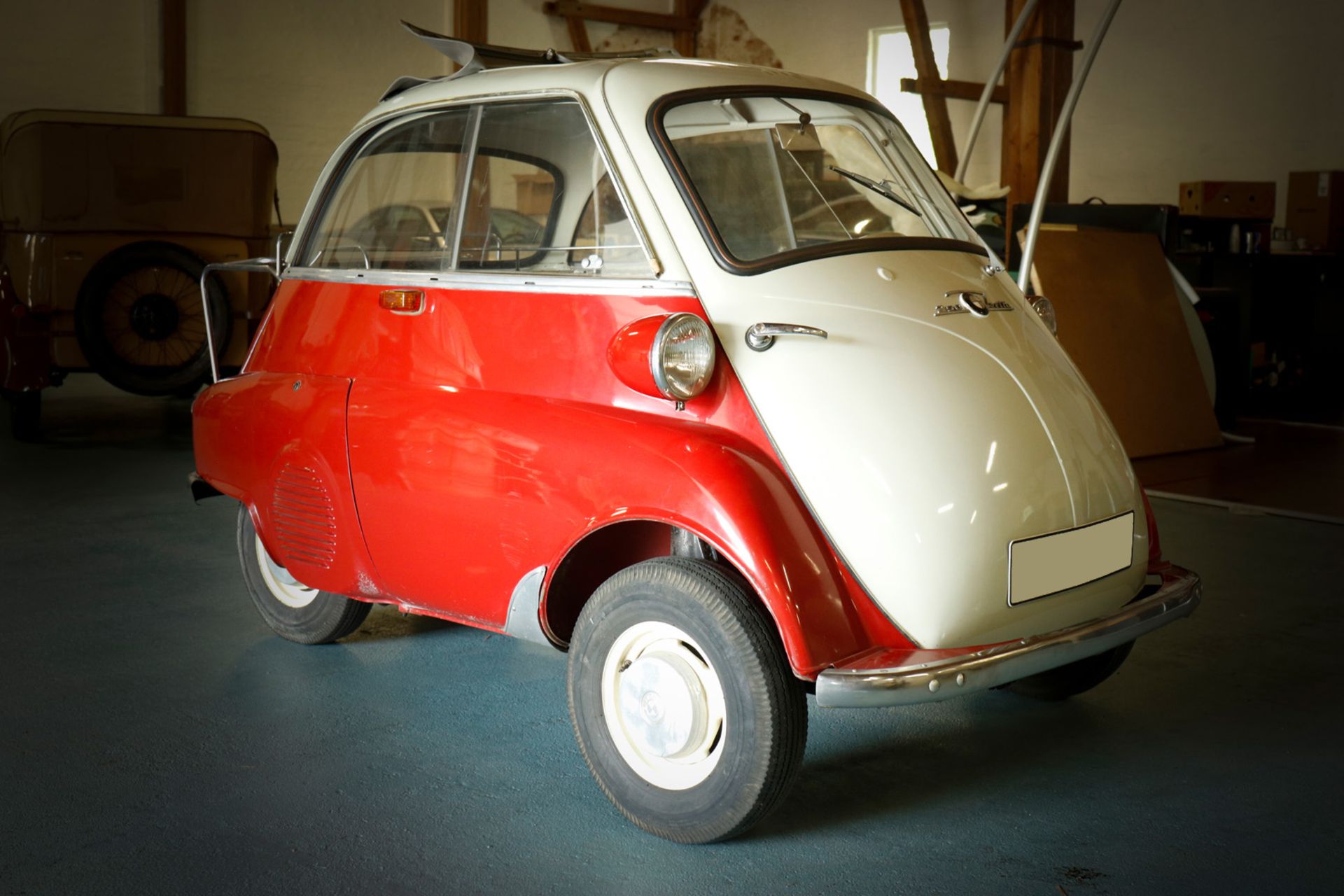 Oldtimer Kleinwagen BMW Isetta 250 464388 PS 12 / 5800, ccm 245, 2 Sitzplätze, 01.07.1960, Faltdach, - Bild 17 aus 21