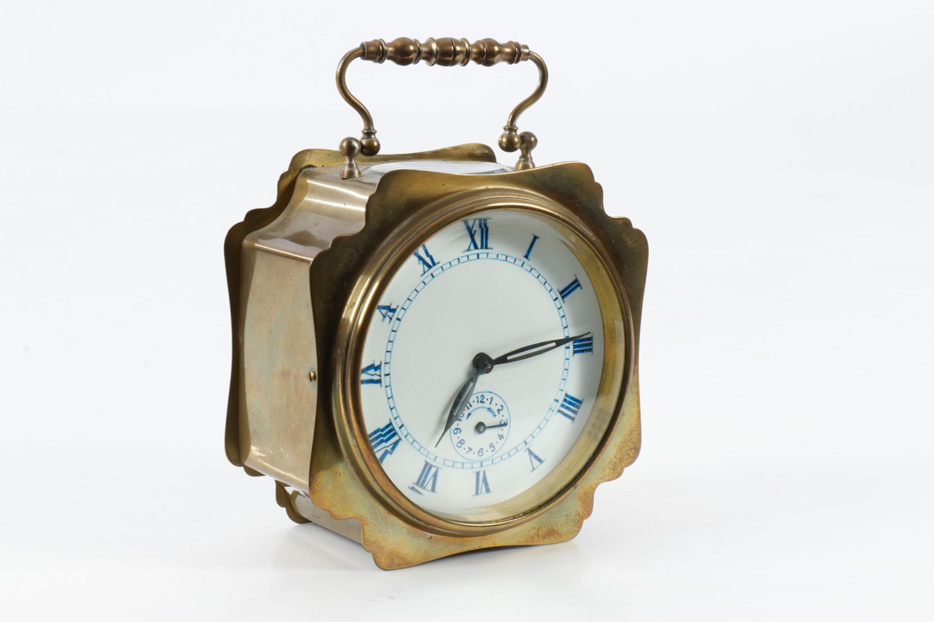 Messingwecker ”Grand Prix de L`Horlogerie 1878, Déposé Breveté”, intakt, muss überholt werden, - Image 3 of 4
