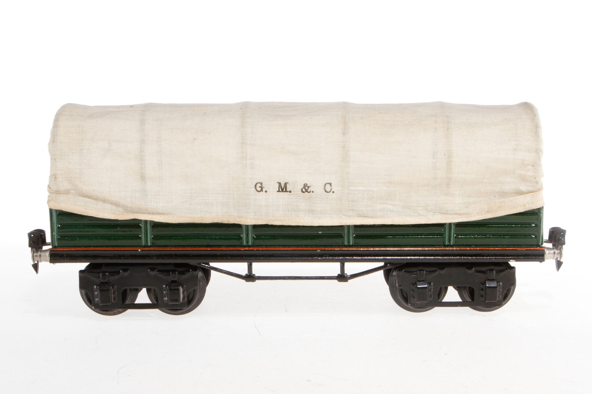 Märklin Planewagen 1950, S 1, HL, LS und gealterter Lack, L 31,5, Z 2