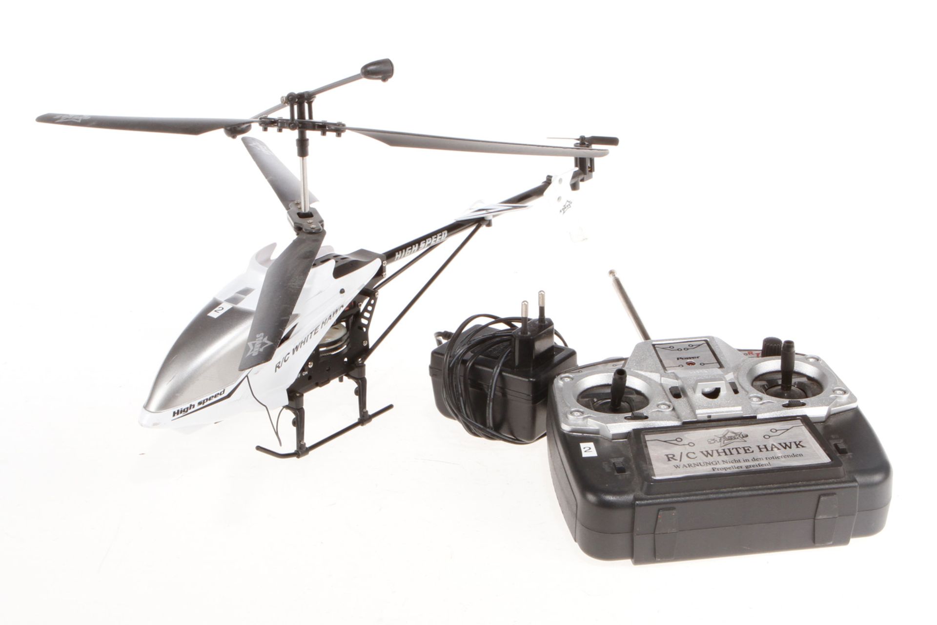 Starkid Helikopter R/C Whitehawk, mit Akku, Ladegerät und Funkfernbedienung, Alterungs- und