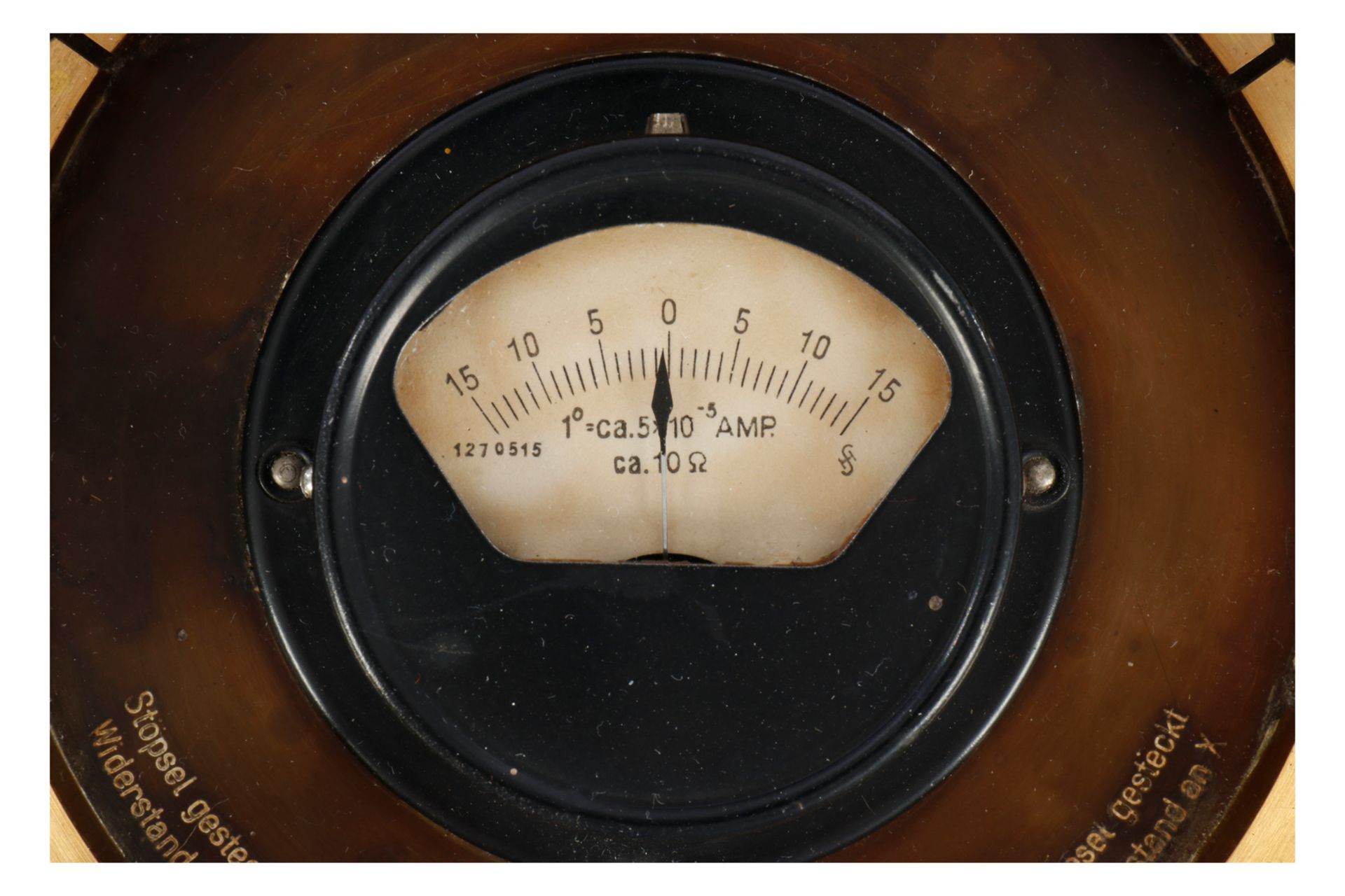 Universalgalvanometer „Siemens“ um 1900, Material Messing/Holz/Schiefer, Ebonit - Bild 6 aus 6