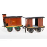 2 Märklin Güterwagen, S 1, uralt, meist ÜL, Z 4