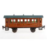 Märklin int. Schlafwagen 1943, S 1, uralt, HL, ohne Einrichtung, LS und gealterter Lack, L 29, Z 2-