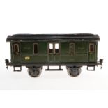 Märklin Postwagen 1876, S 1, HL, mit 4 AT, Schwarzbereiche rest., L 24, Z 4