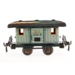 Märklin Packwagen 1823, S 1, uralt, HL, mit 2 AT und 2 ST, UV-Blender, L 21,5