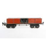 Märklin offener Güterwagen 1951, S 1, HL, mit 2x 2 LTH, LS und gealterter Lack, L 31,5, Z 2-3