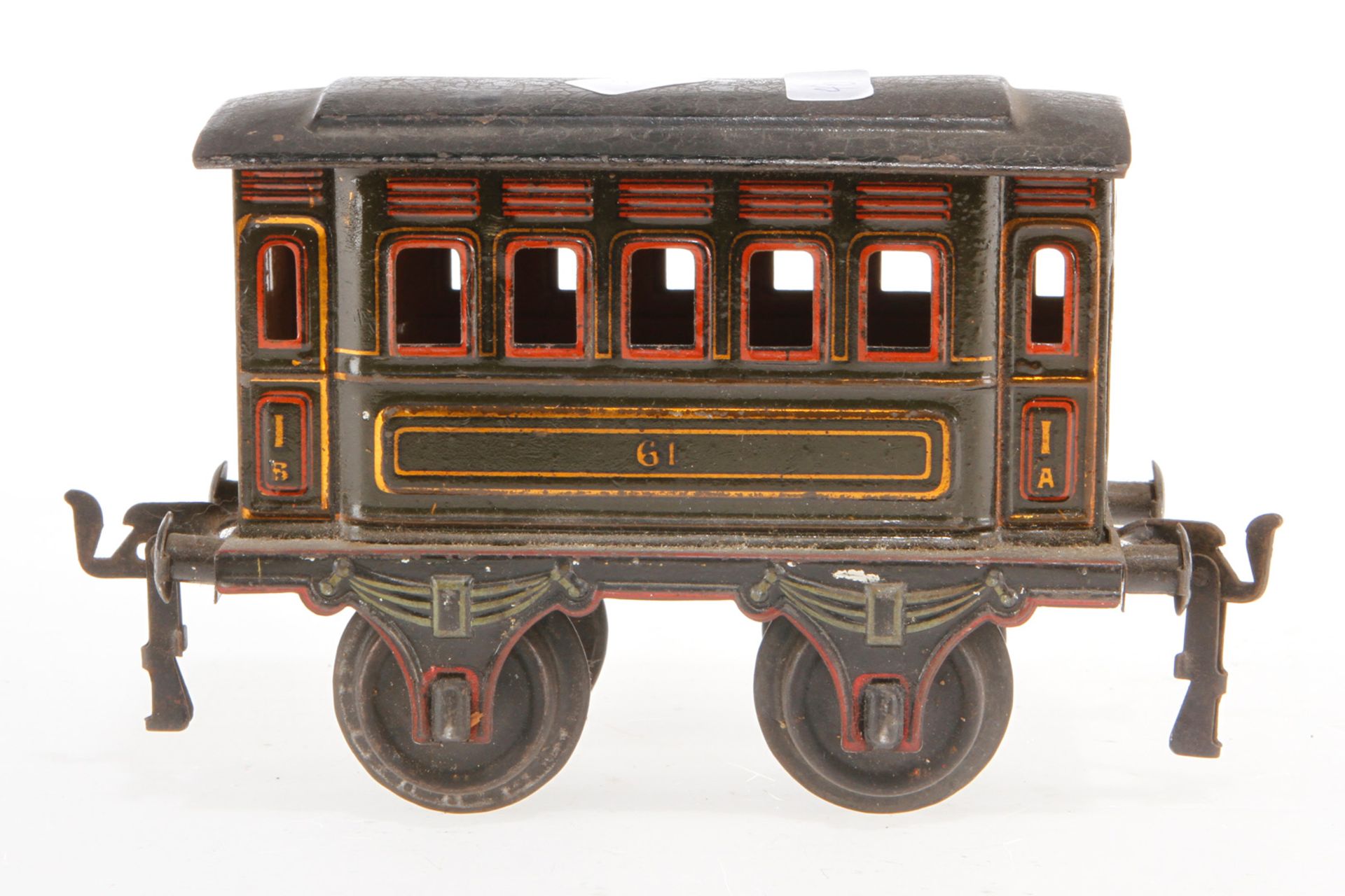 Märklin Personenwagen 1861, S 1, uralt, HL, LS, L 14,5, Z 3