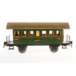 Märklin schweizer Personenwagen 1807, S 1, CL, mit 2 AT, 2 Stirnseiten- gibel fehlen, Räder