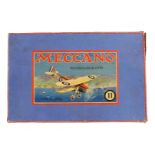 Meccano Leer-OK für Flugzeug-Baukasten 11, mit Inlay, Deckel besch., Z 3