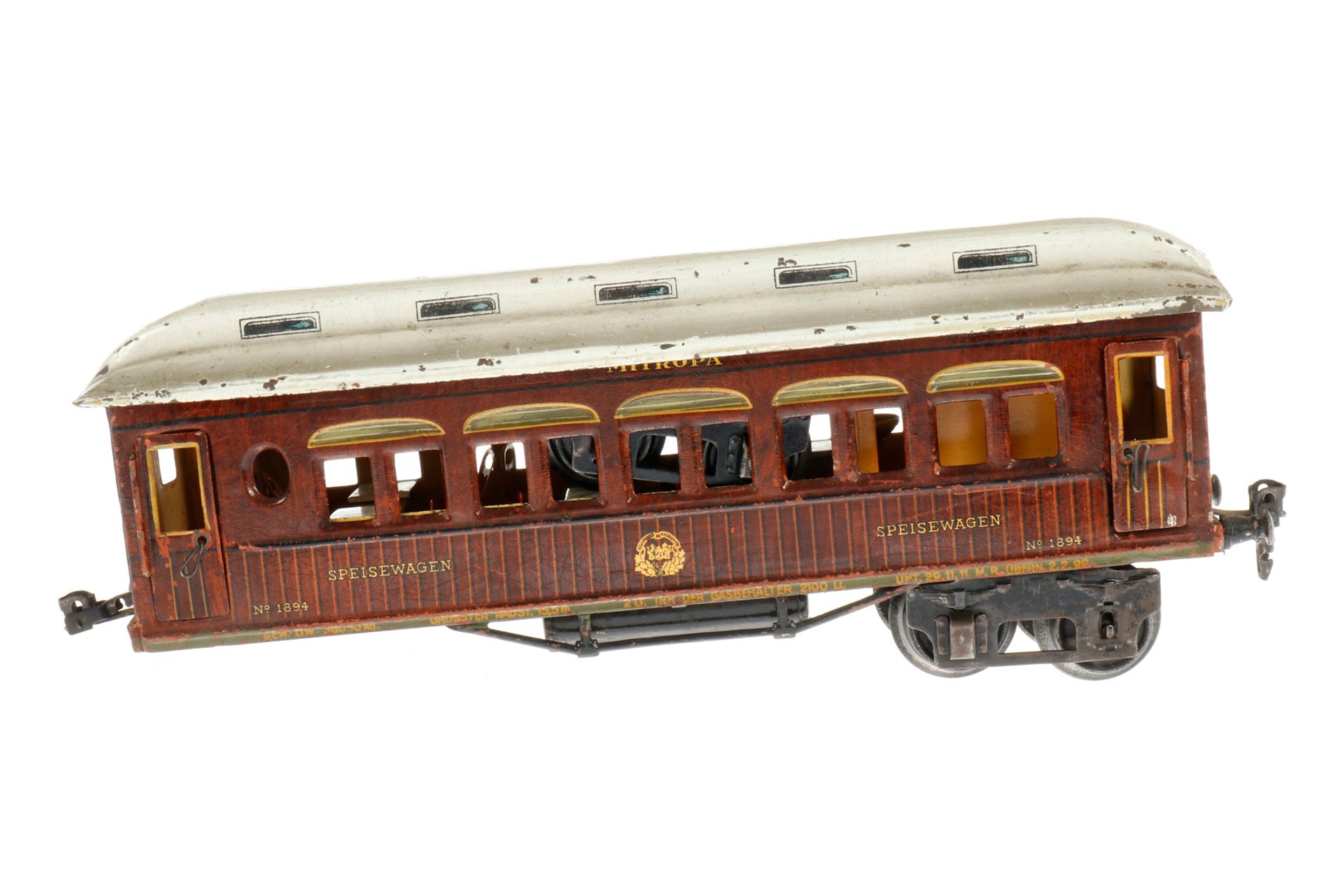 Märklin Mitropa Speisewagen 1894, S 1, HL, mit Inneneinrichtung und 4 AT, Stuhllehnen NV,