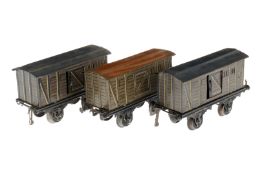 3 Bing Güterwagen, S 1, CL, NV, L 19, Z 3