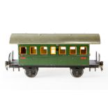 Märklin Personenwagen 1807, S 1, CL, mit 2 AT, Treppenstufen NV, LS und gealterter Lack, L 27, im