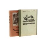 2 Bücher “Liliputbahnen“ und “Von eisernen Pferden und Pfaden“, Alterungsspuren