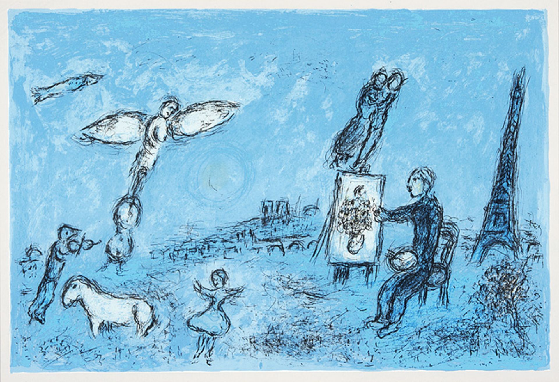 Marc Chagall. Le Peintre et son Double (Der Maler und sein Abbild).