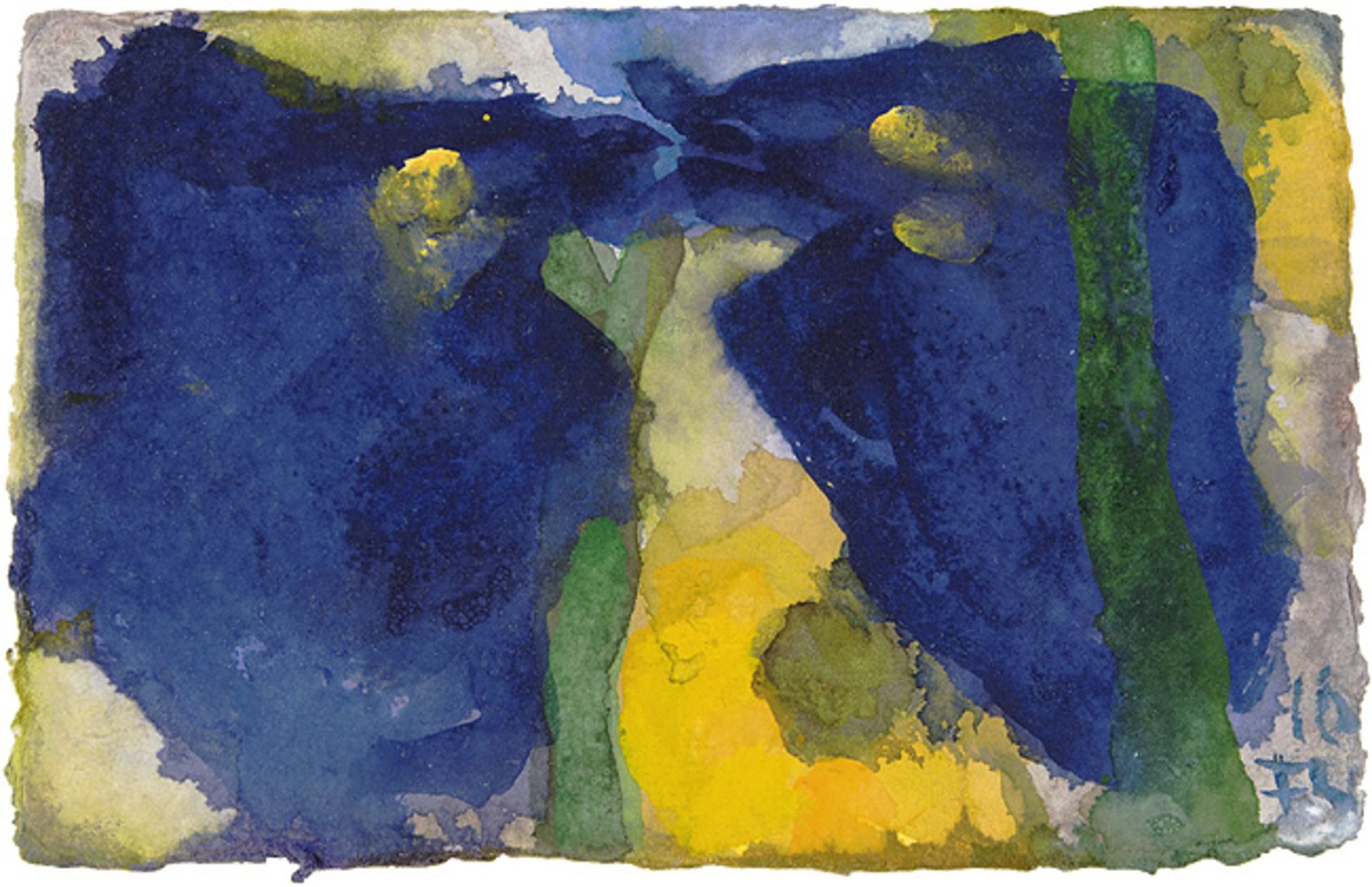 Klaus Fußmann. Blaue Blüten.