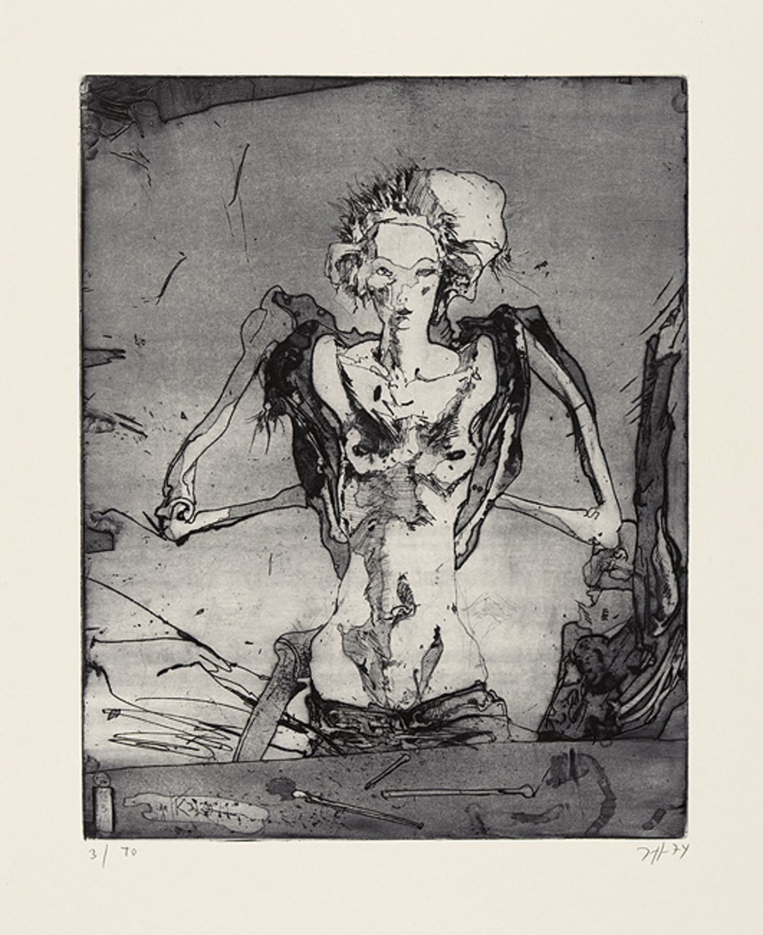 Horst Janssen. Totentanz. - Image 4 of 12